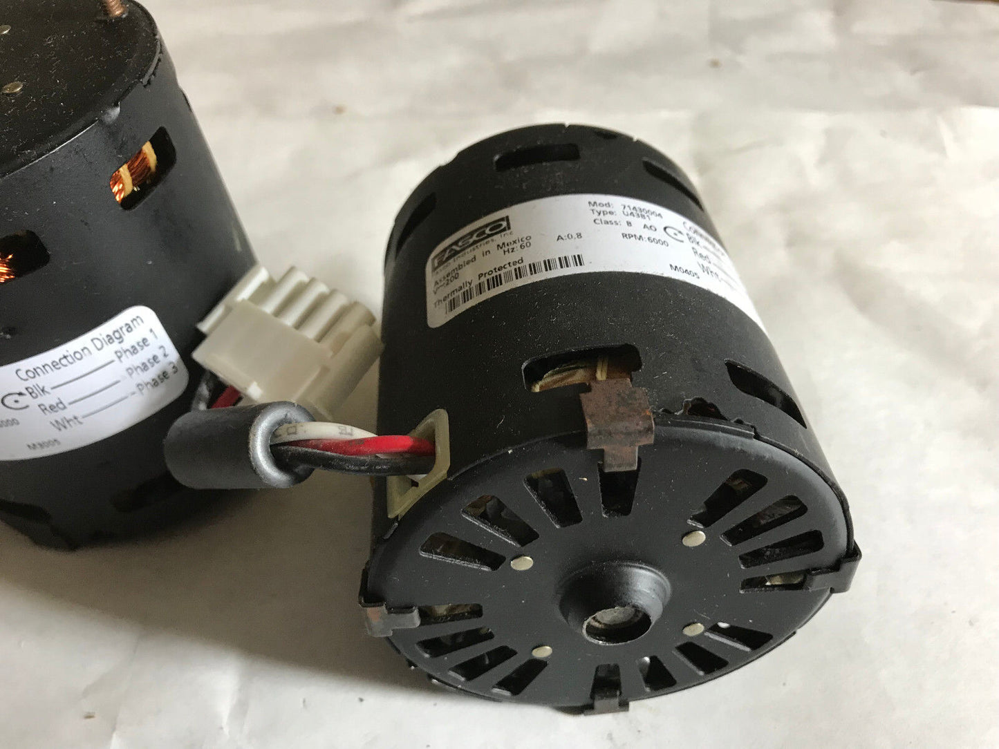 New Fasco 71430004 Ac Motors, 200Vac,6000-Rpm,Type:U43b1,Ej,Aa,Aj