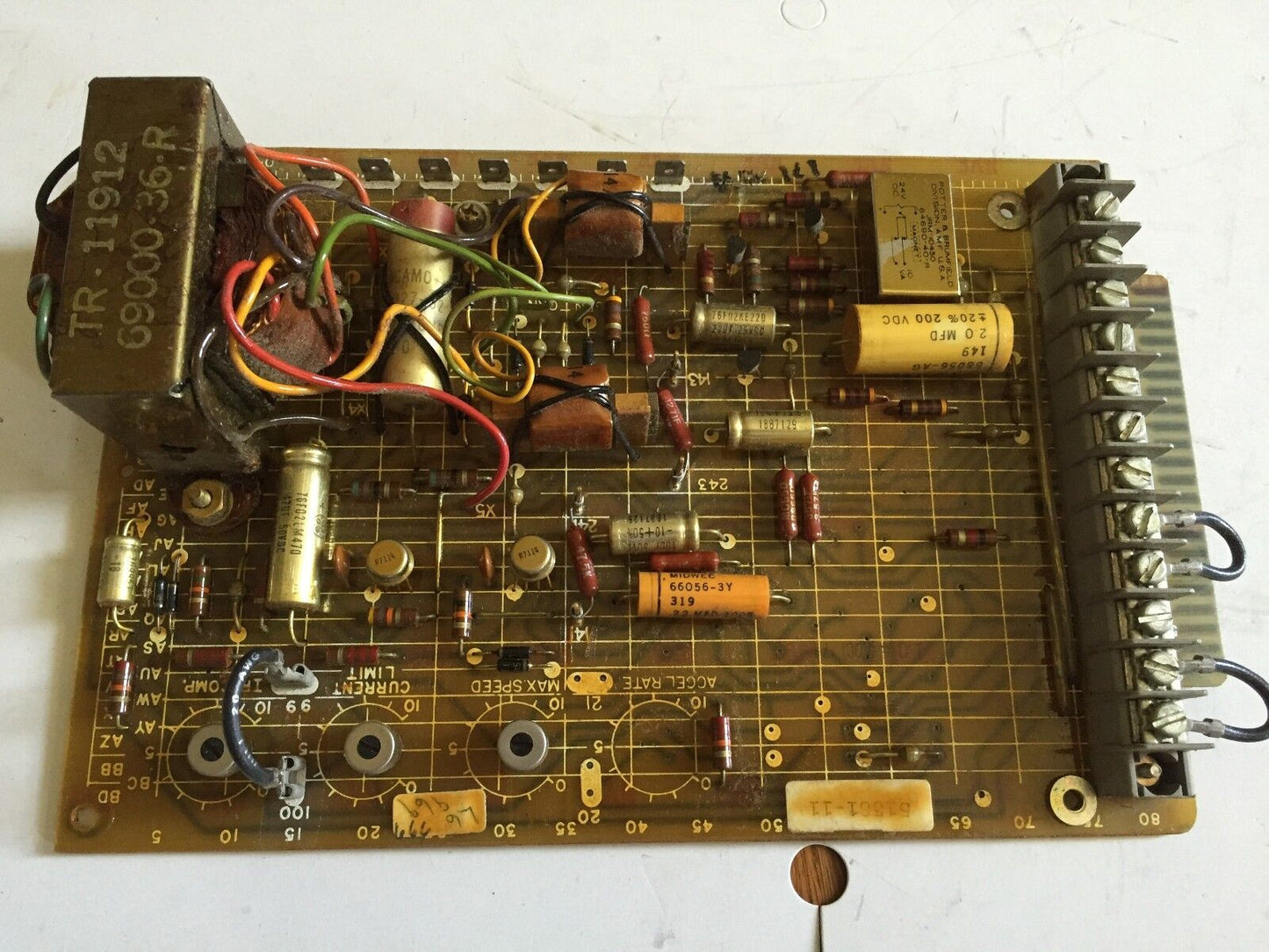 Reliance 0-51381-10 Baldor 51381-11,Tr-11912 Pc Board Drive Control,Sk