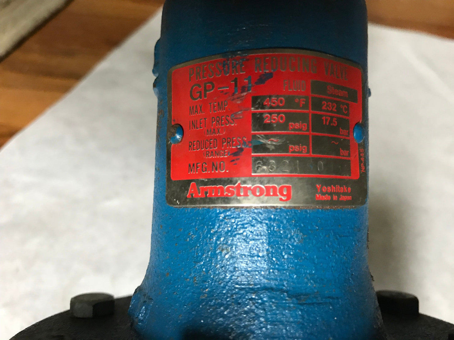 New Armstrong Gp-11 Pressure Reducing Valve ,Ag