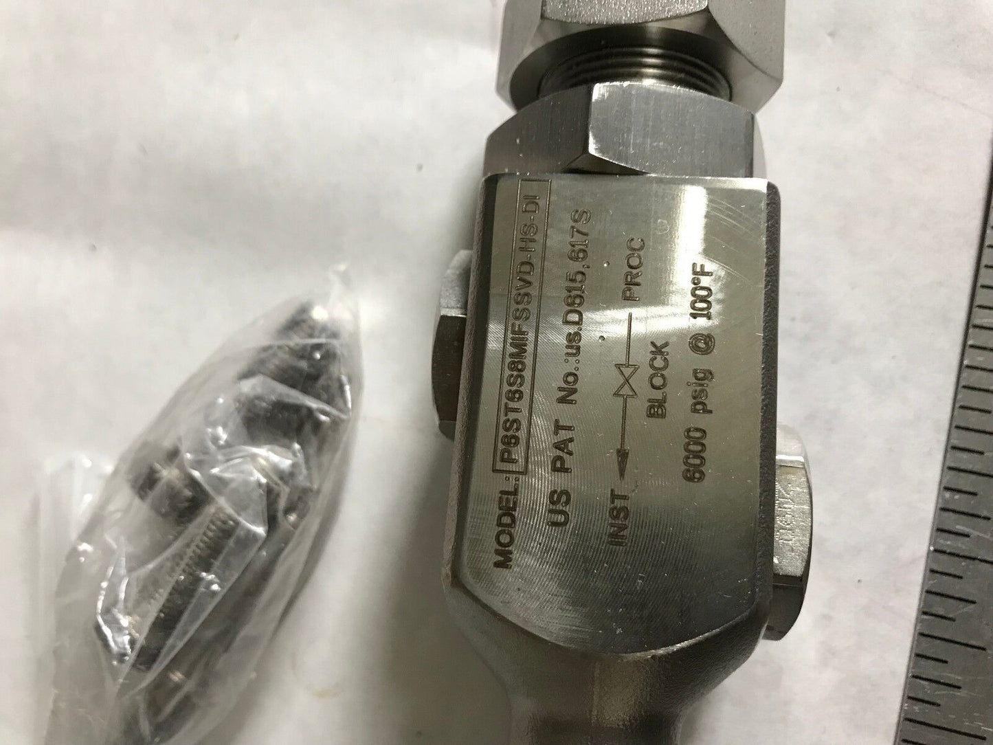Phoenix Precision P6st6s8mifssvd-Hs-Di,3/8" Bore Valve,P6stss8mifssvd-Hs-Di,Eq