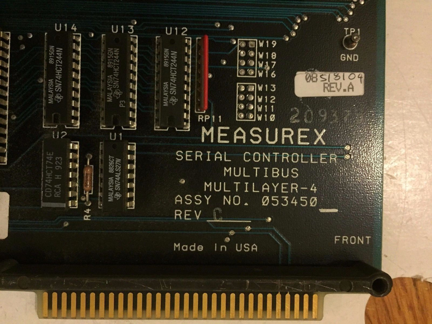 Measurex Multilayer-4,Honeywell 053450,Controller,Multibus,05345001,Ad,Sm,Ax