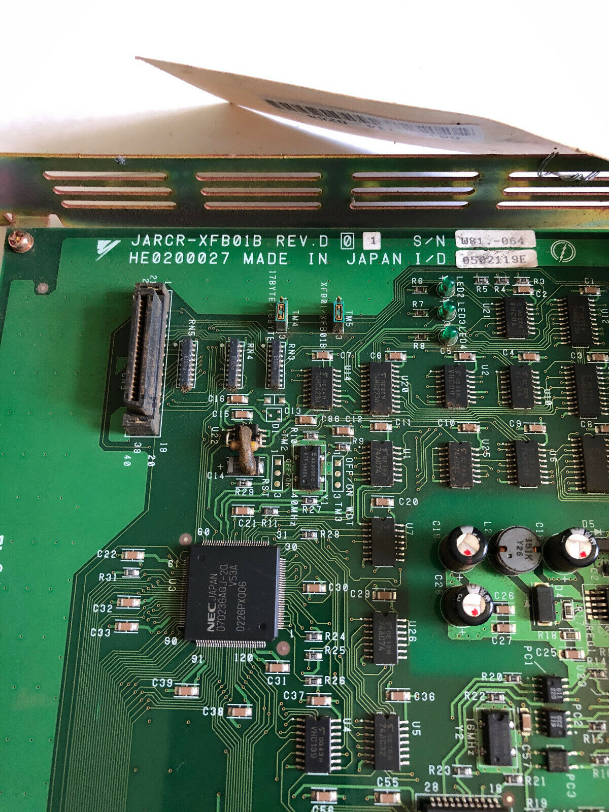 Yaskawa Jarcr-Xfb01b-2 Expansion Board,He0200027,Ek,Cg