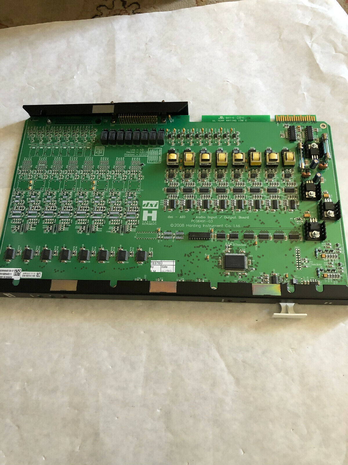 New Harding Instruments Pc06491-03,Aio-400,Aio400 Audio Input Output Board,Se