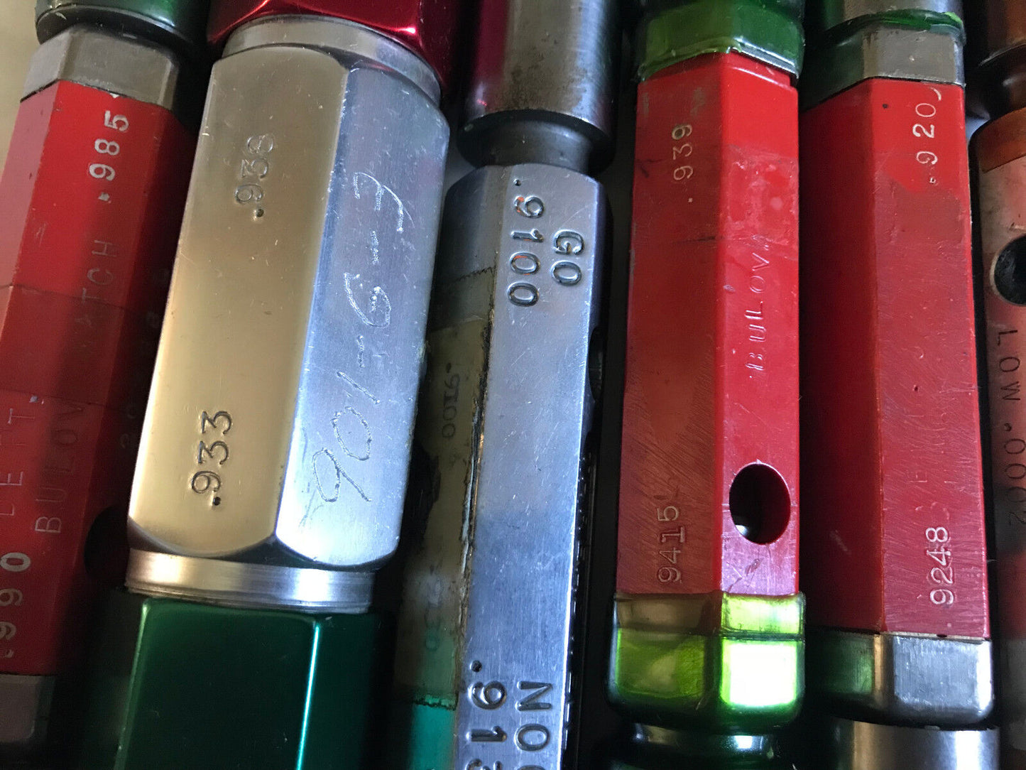 Lot Plug Gage Go Nogo Van Keuren .933,938,990,985,9415,939,9248,920,9100,913,Es