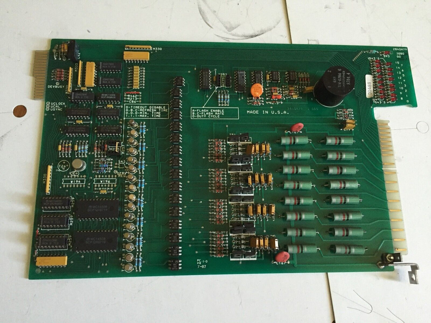 Westinghouse 2840A79 3Qb022 G02,D1488 Timer Process Logic 2840A79g02,Ee