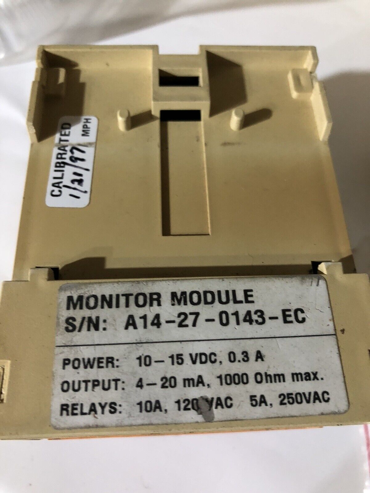 Wallace & Tiernan Monitor Module U29331 So2 Gas Sensor/Monitor Ppm So2,Tl