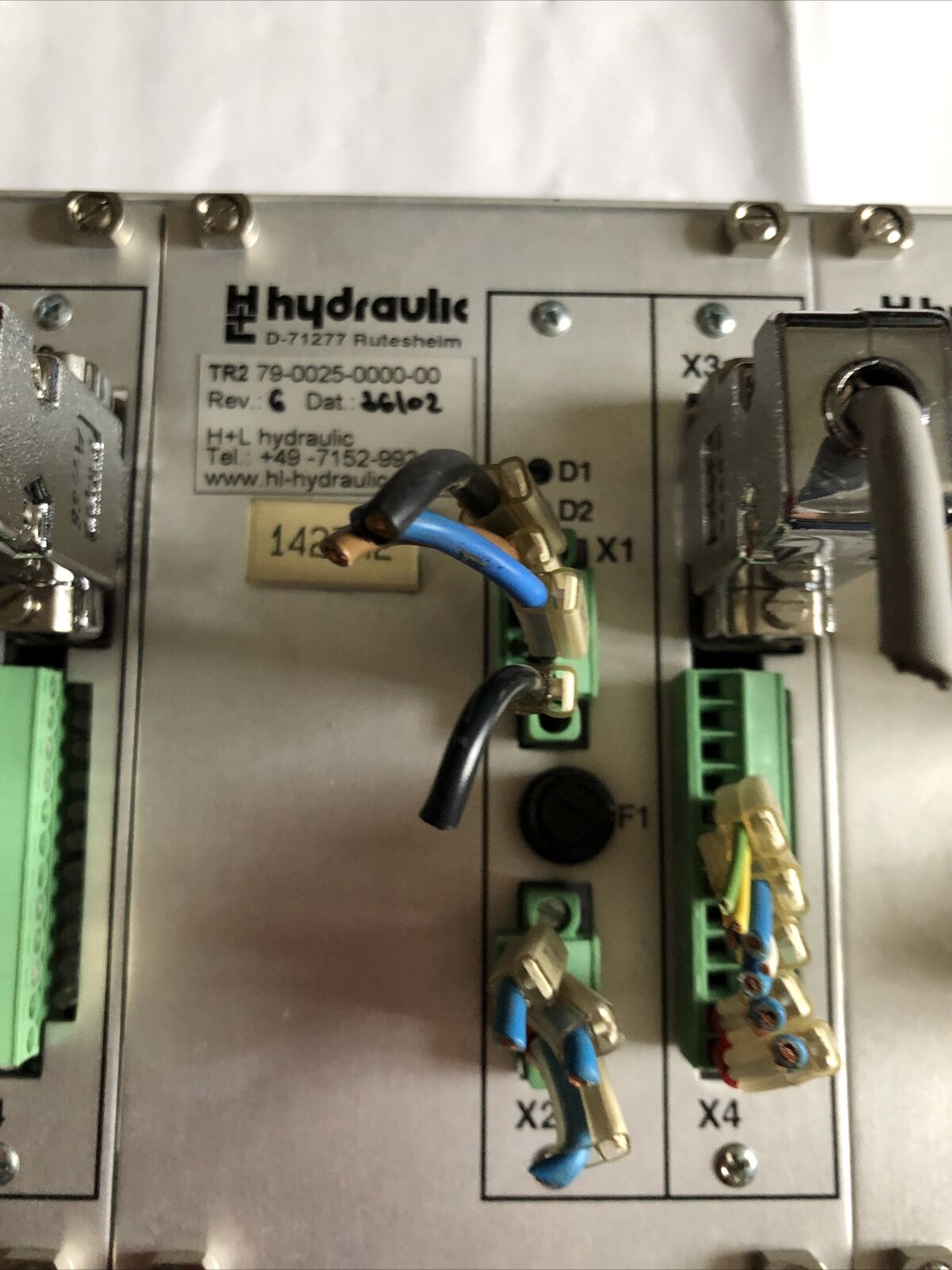 H+L Hydraulic D-71277,Tr2 79-0025-0000-00,Tr2-B3 79-0012-0007-01/3 Plc,Cpu,Fg