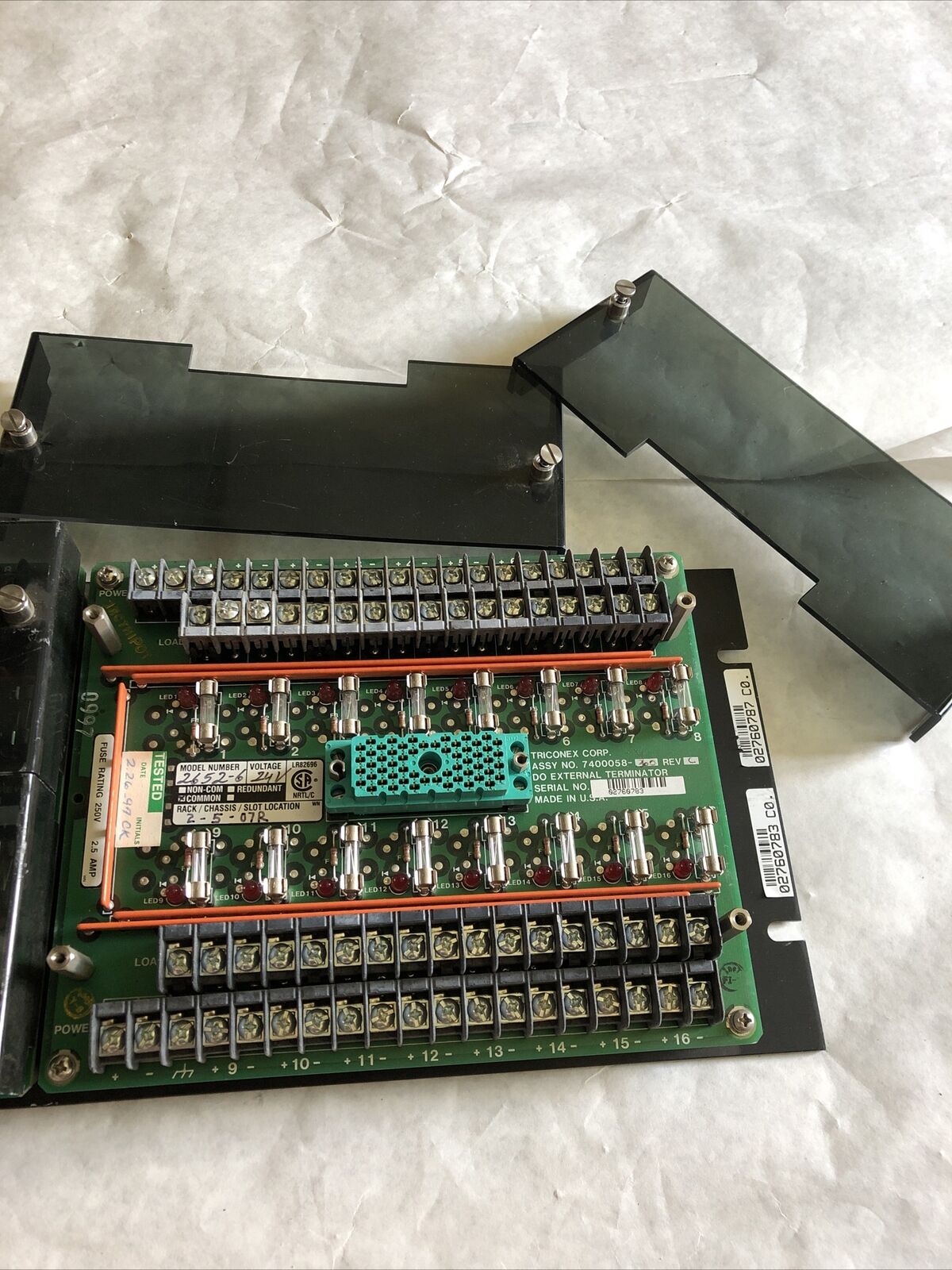 1Set (2Pcs) Triconex 3000120-360,7400058-360 Rev C,2652-6 24V Tricon Set Term,Ec