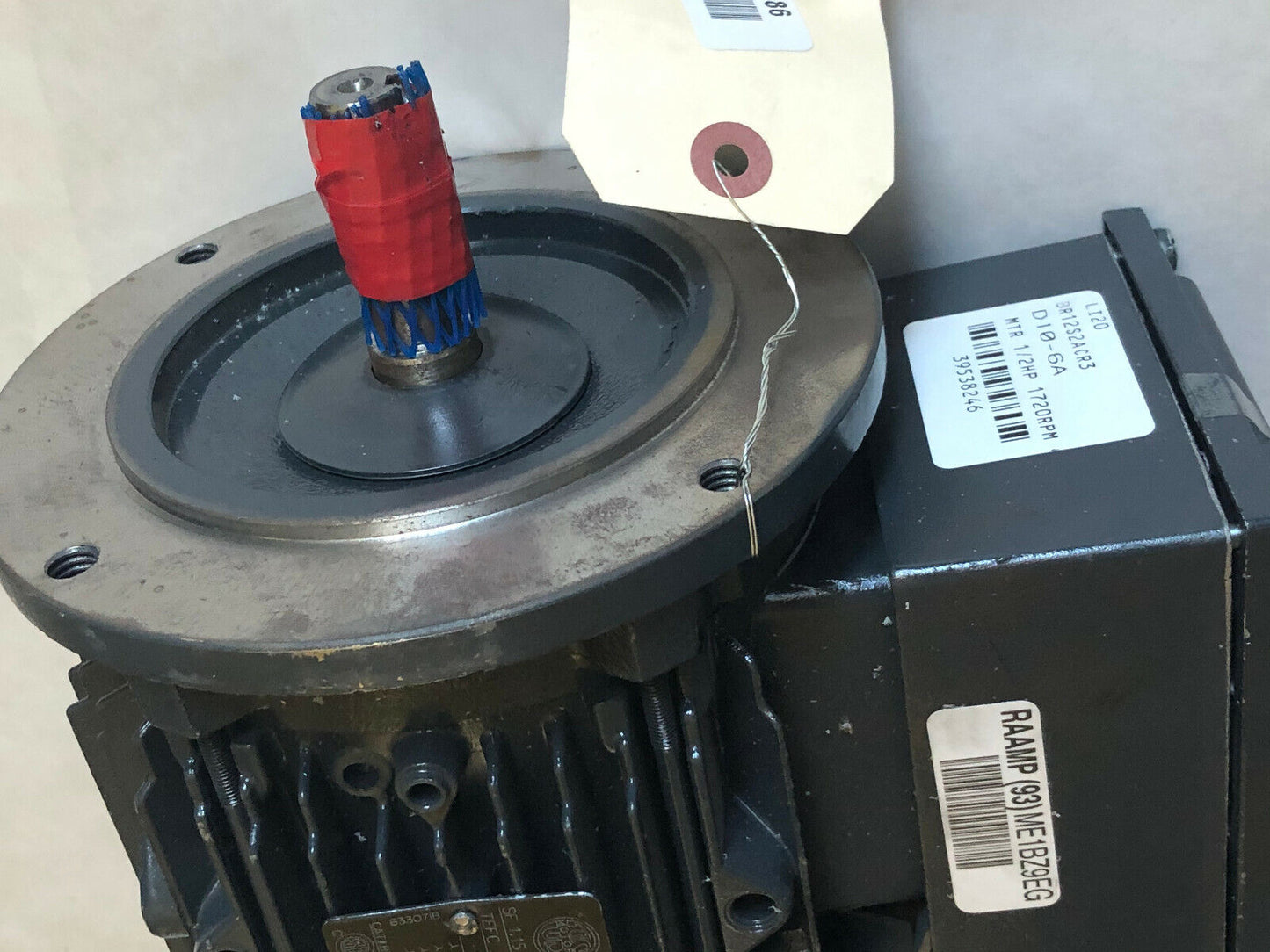 Us Motors Br12s2acr3 Brake Motor 1/2 Hp Nidec Repaired,4Bra12c,Fr56c,Ph3,Tefc,Ch