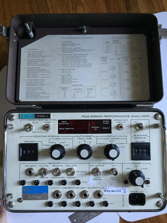 Sierra 418A-1,Siera 418A-1 Electronic 418A-1 Pcm-Error Performance Analyzer,Ta