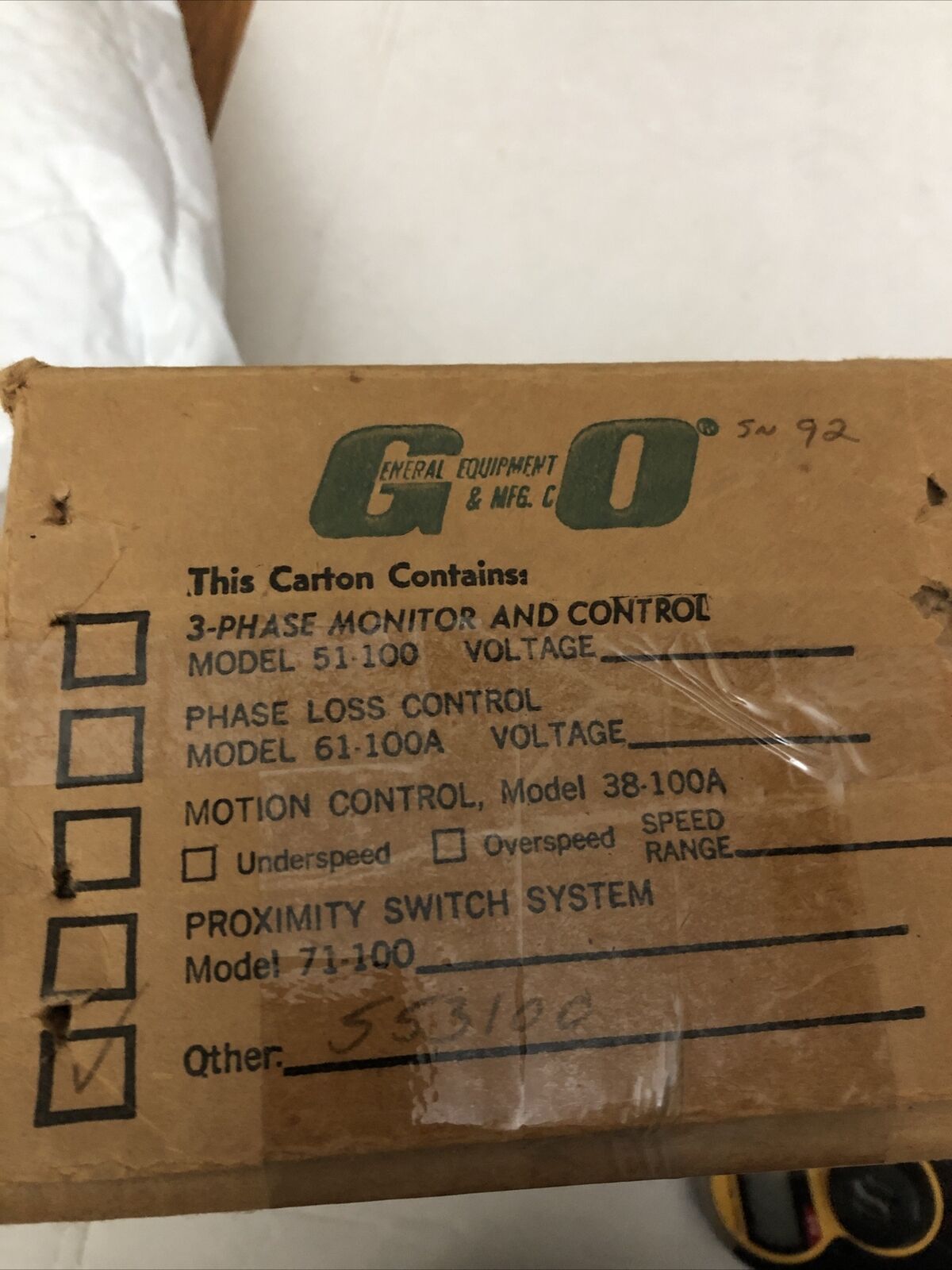 New Go Tronic 553100,Gotronic 553100 Power Line Monitor 240Vac,Cx
