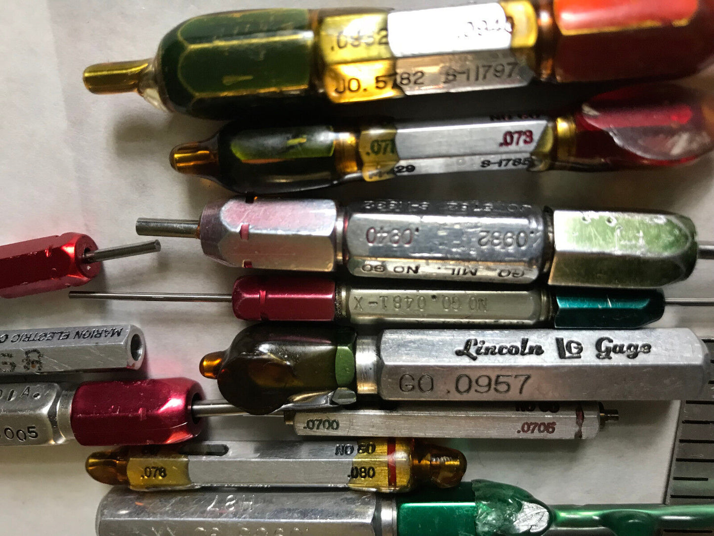 Lot Plug Gage Go Nogo Van Keuren .093,097,0932,062,0795,078,079,062,071,073,Es