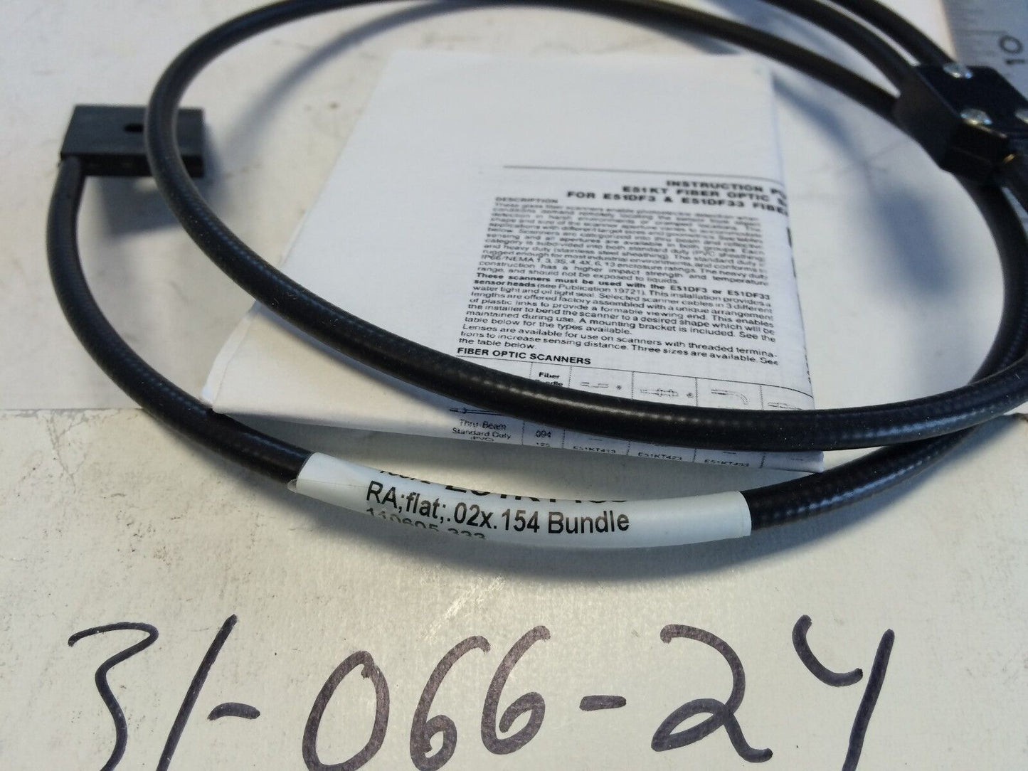 New Cutler-Hammer Glass Fiber Optic Cable E51kt153,110605-333,10072,Fe