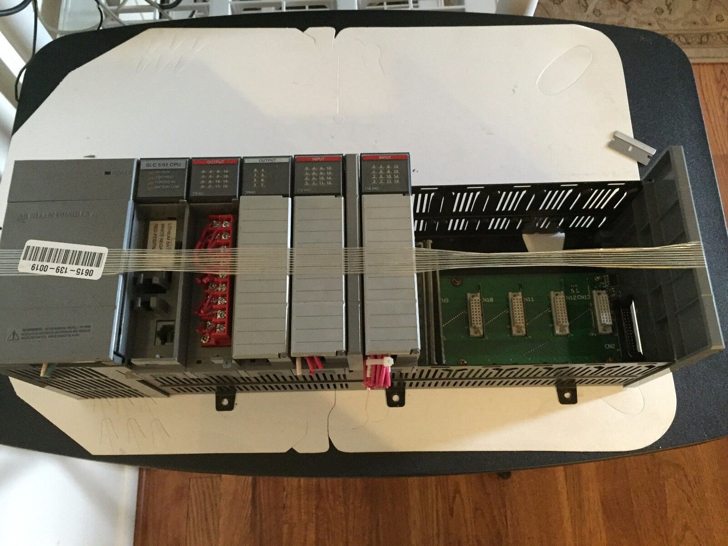 Allen Bradley 1746-A10,1746-P2 Slc-500,1746-P2,5/01 Cpu,Triaci/O's,1747-L511,Ch
