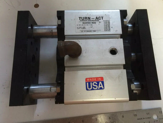 Turn-Act Gr-25-C-De-1.00 Guided Rod Pneumatic Slide Cylinder,Bq