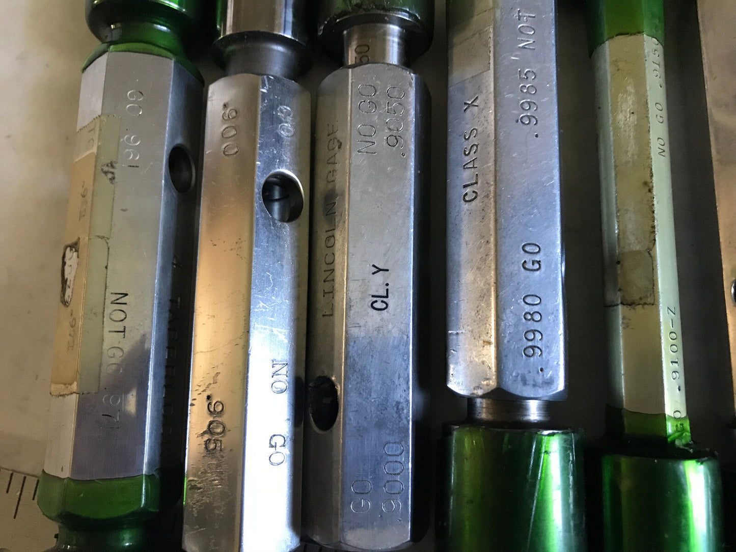Lot Plug Gage Go Nogo Van Keuren .9000,9050,910,920,9100,9150,946,9980,9050,Es