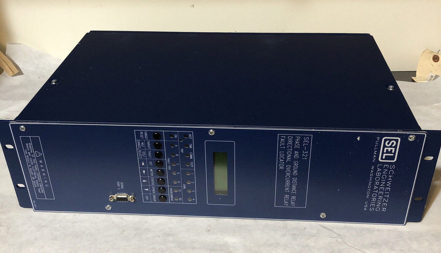 New Schweitzer Engineering 321114256Vgb1x4  Relay Phase Distance Sel-321,Bx