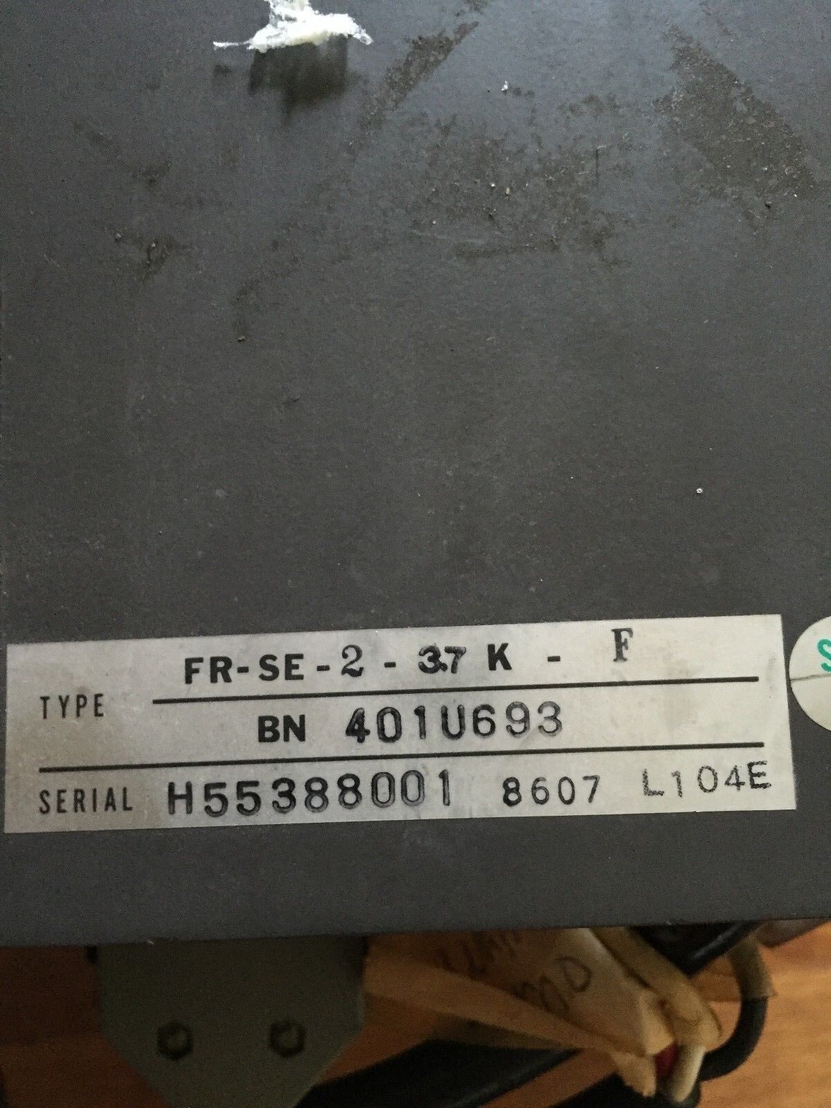 Mitsubishi Fr-Se-2-3.7K-F,Freqrol Fr-Se,Ac Spindle Controller,Fr-Se-2-37K-F,Br