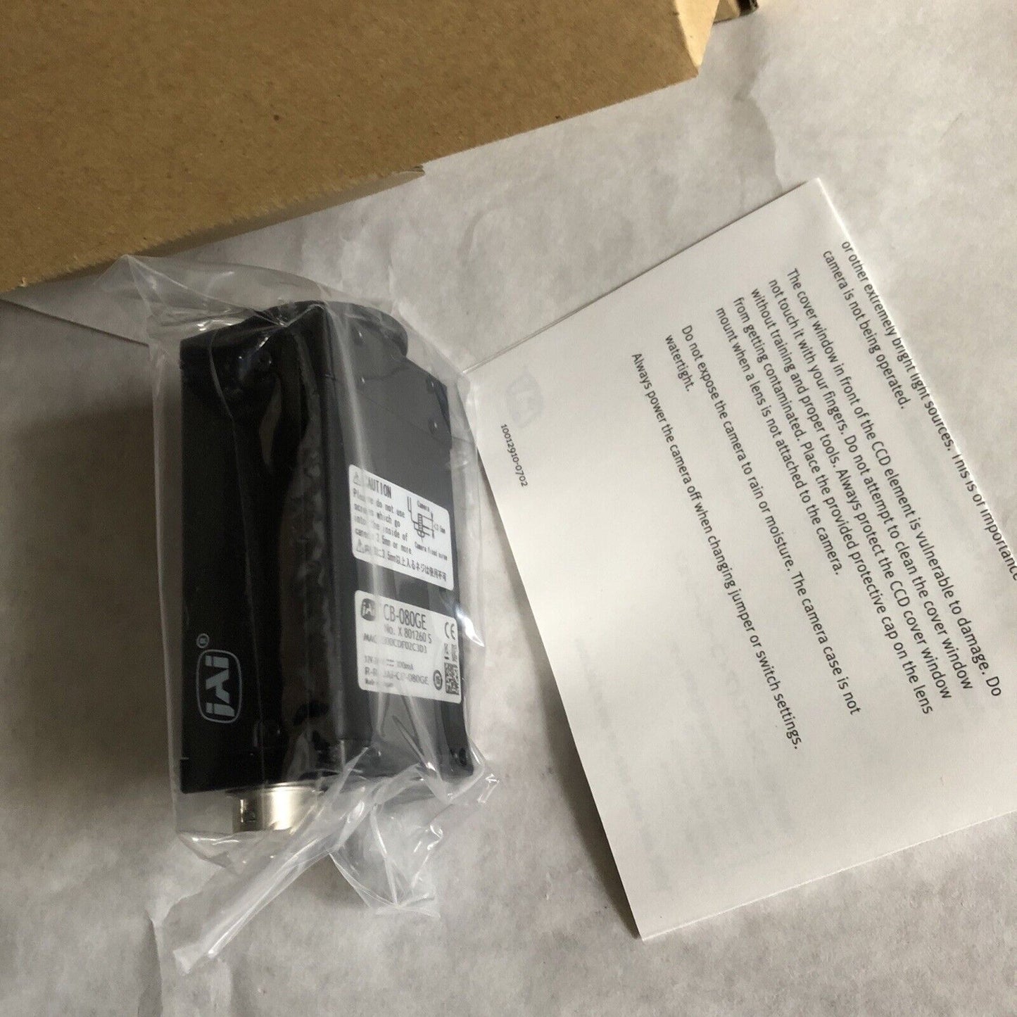 New Jai Cb-080Ge. 0.8Mp Color Area Scan Ccd Camera. C Series,Di