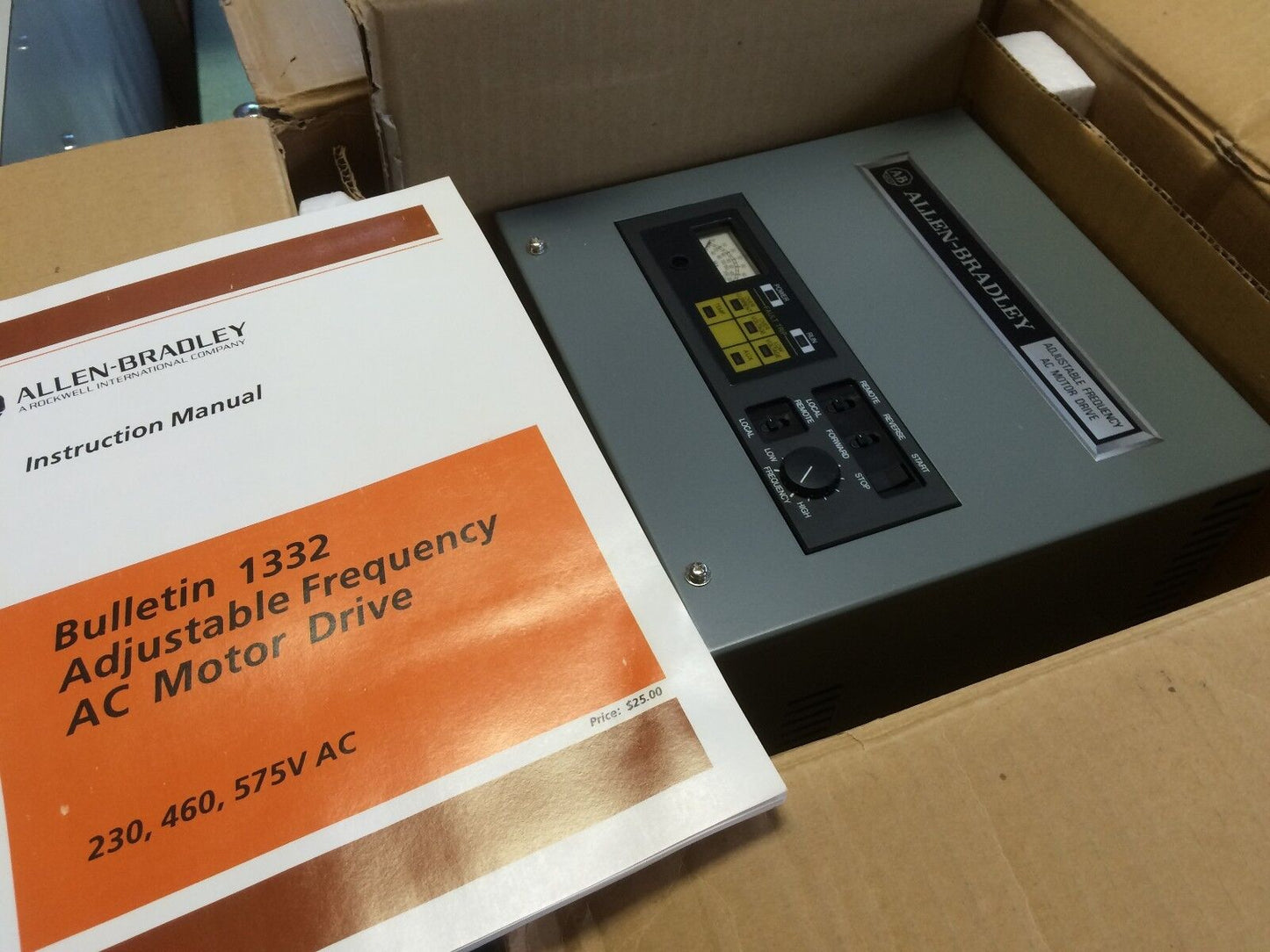 New Allen Bradley Drive Adjustable Frequency 230V, A2-0.55Kw 4.1Amp 1332-Zaa,Bu