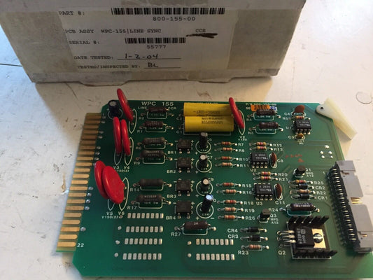 Microtrak Wpc-155 ,800-155-00 Pc Board Line Sync Card ,Bh