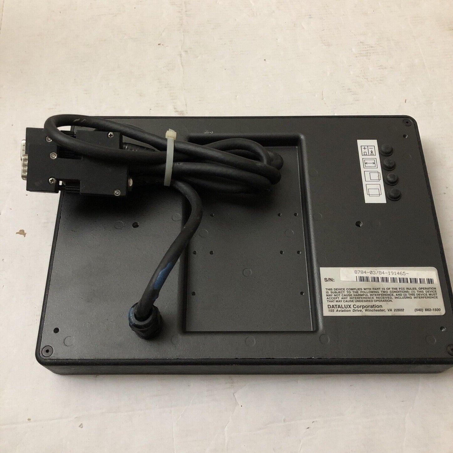 Datalux E89980 Sunf Pu 2919,8784-03/84-191465 Microtouch Operator Touchscreen,Cr