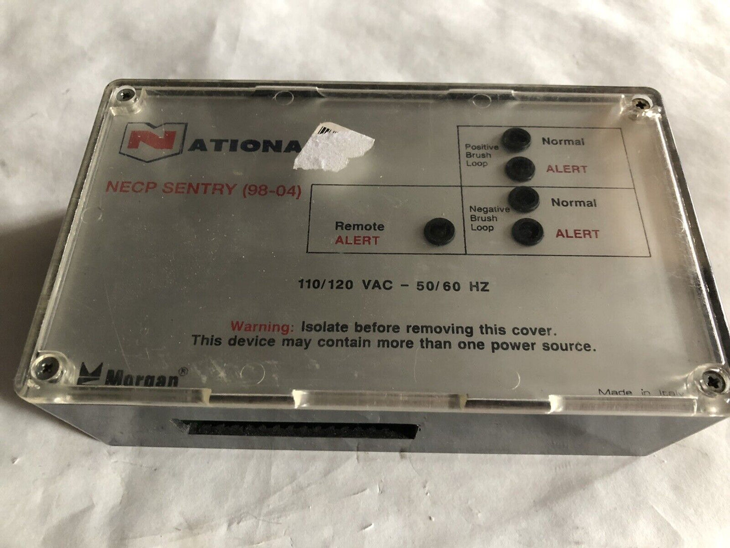 National Necp Sentry (98-04) Alarm Module,Morgan 110/120 Vac,Bp