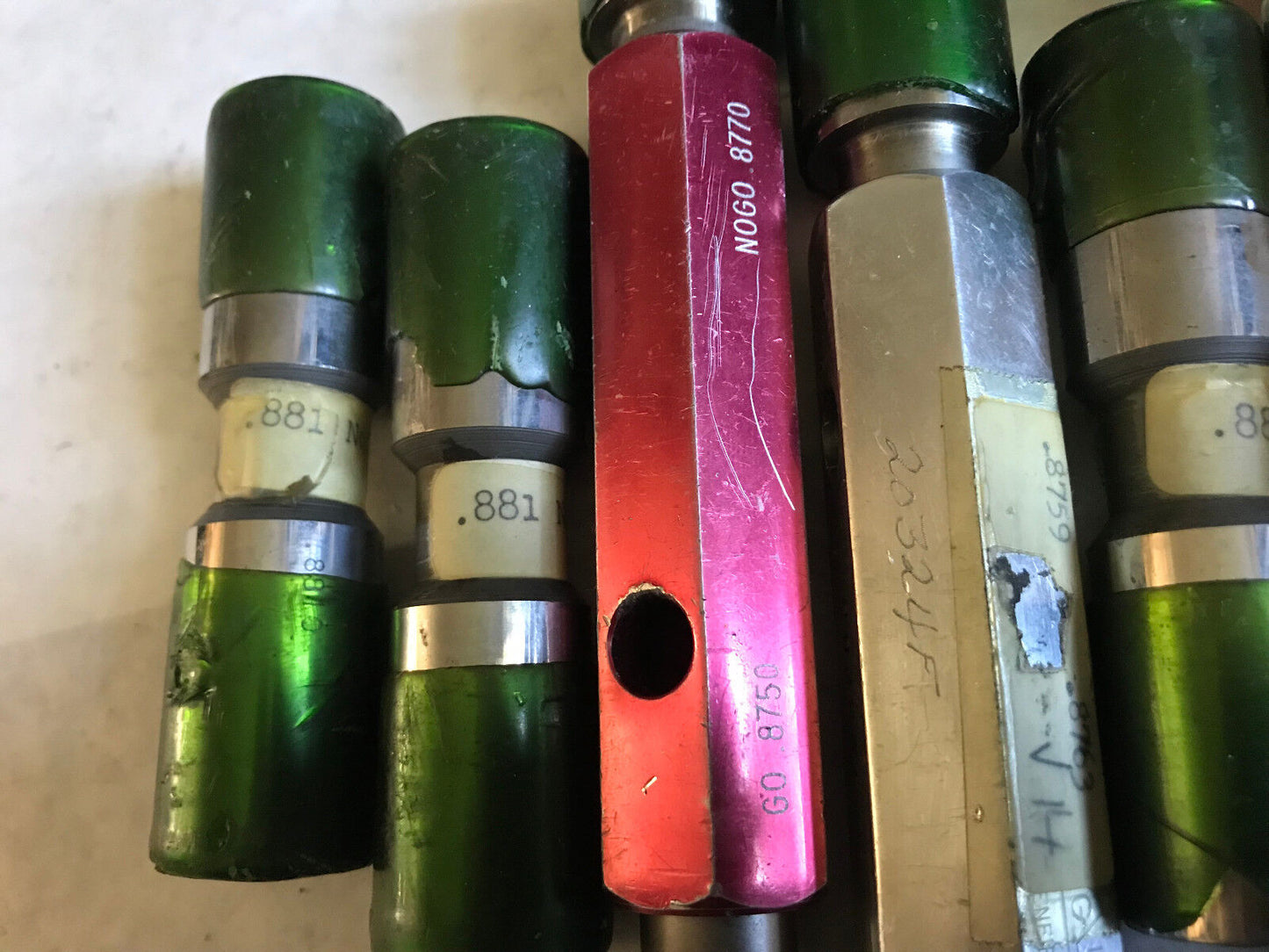 Lot Plug Gage Go Nogo Van Keuren .875,885,881,78125,8750,8770,8759,8763,8810,Es
