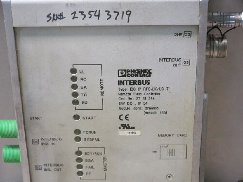 Phoenix Contact Ibs Ip Rfc/Lk/Ilb-T Remote Dynamic Interbus, 27 31 364,Cu