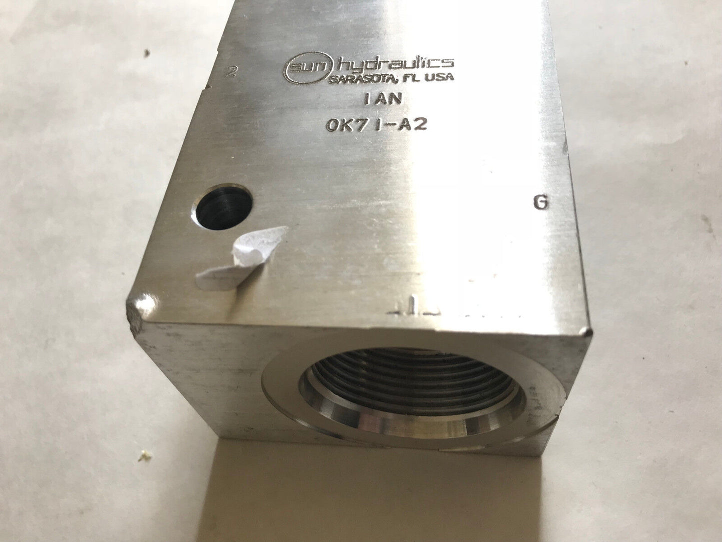 Sun Hydrualics Ok71-A2 Hydrualic Valve,0K7i-A2,1-1/2" Ian,Nfec Len,Obpo,Ok71,Ah