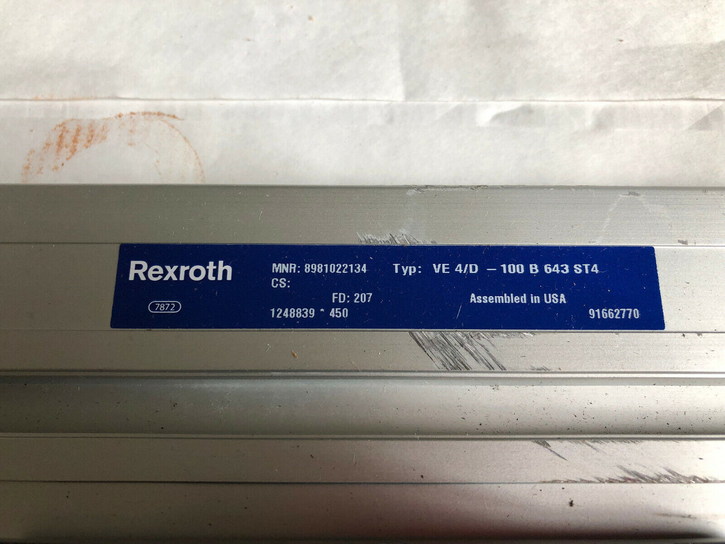 New Rexroth Ve4/D-100 B 643 St4,3 842 532 334 Pneumatic Linear Stop Gate,Sk