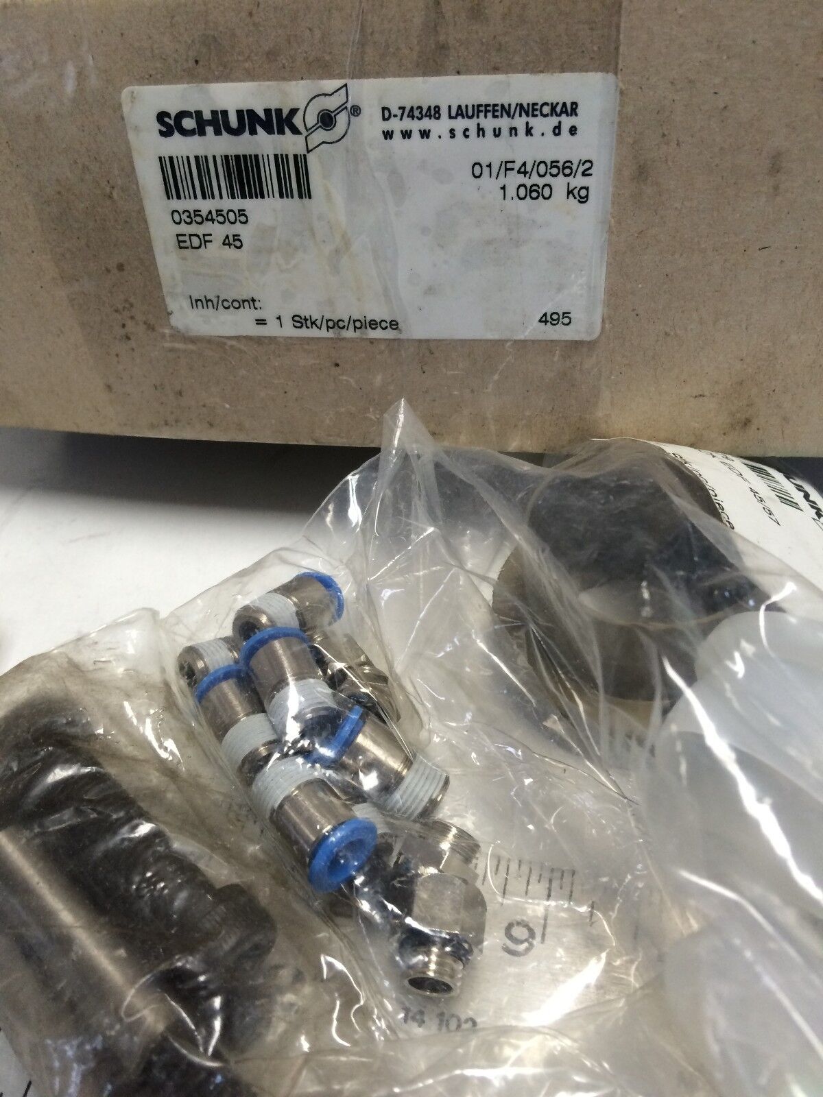 New Schunk Edf-45,354505,Edf,354 505, Electrical Rotary Feed-Through For Sru,Em