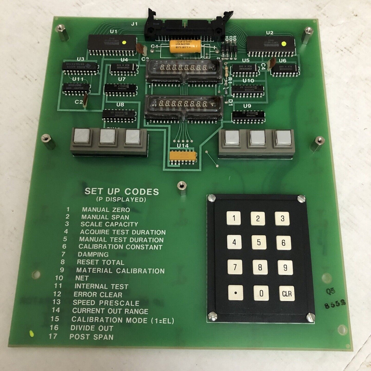 Ramsey D07033a-B001 Rev.F,Display Board,C07033a-B003,Up Micro-Tech,Cz
