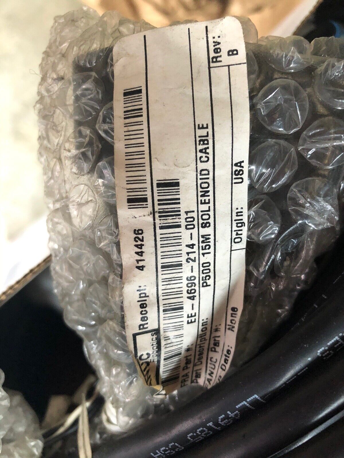 New Fanuc Ee-4696-214-001, Po# 439998 Cable,5610B2002,Ll49185,P500 15M Cable,Eh