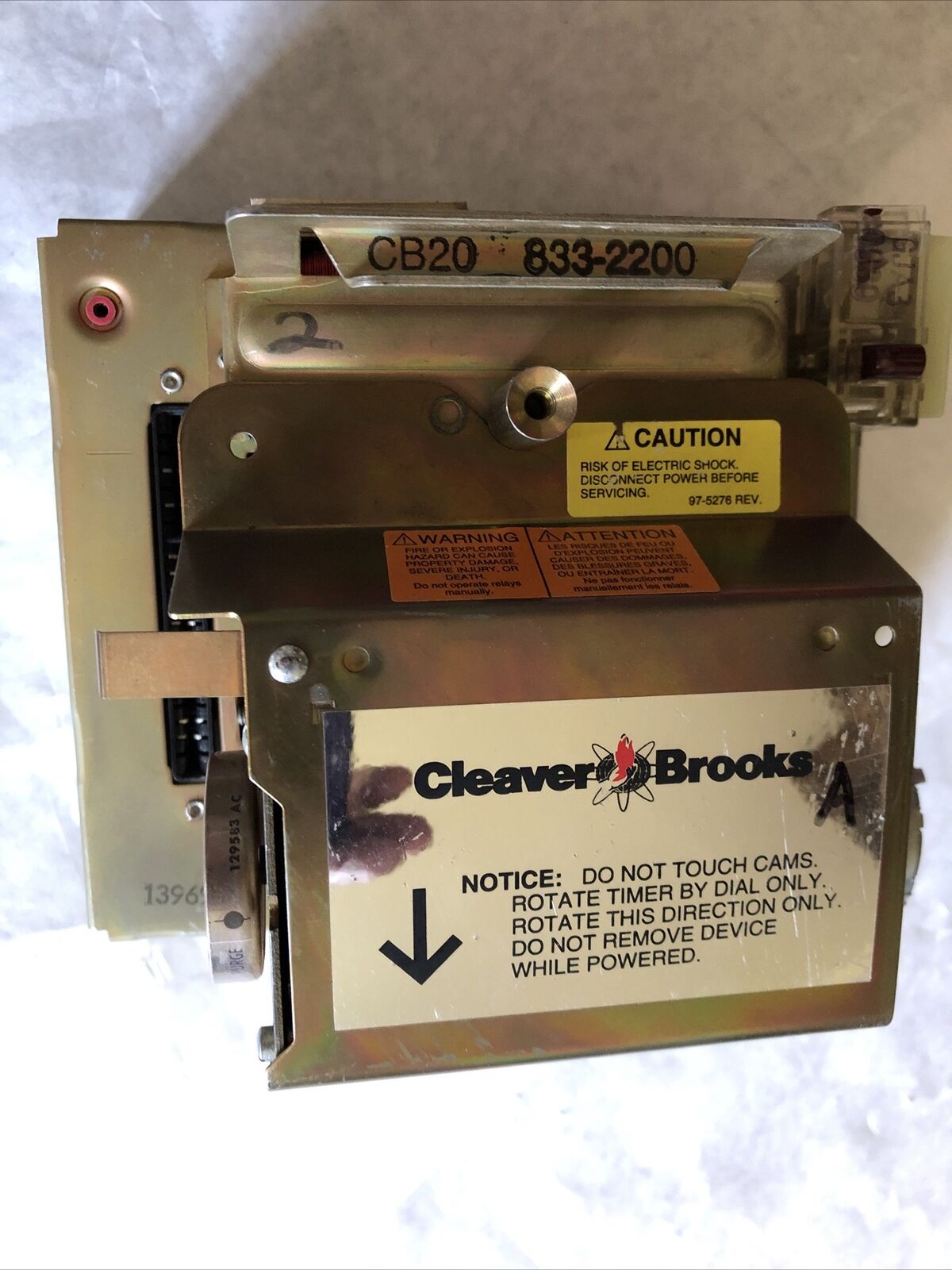 Cleaver Brooks Cb 20,R4140g 1023,Cb20,Cleaver Brooks 833-2200,120V,W/Base,Ec