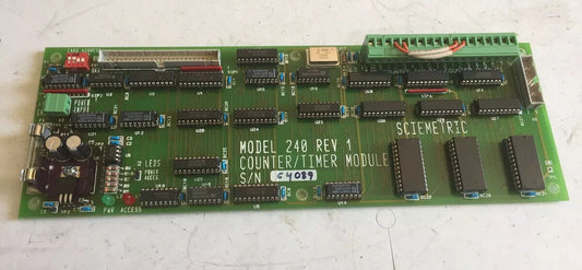 Sciemetric 240 Rev.1 , Rev 3 Counter/Timer Module 240 Rev 1 Cpu,Ae,Fg