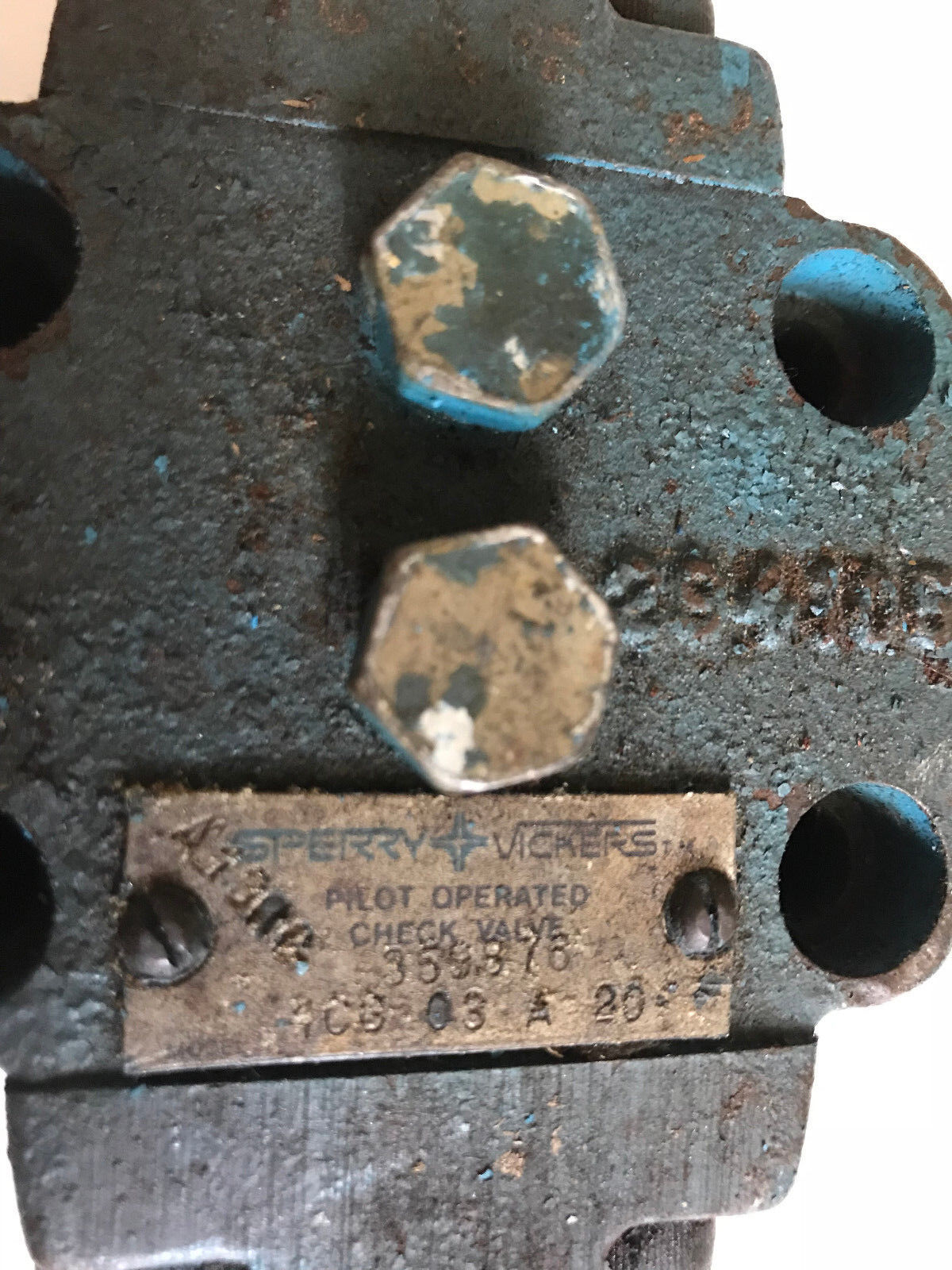 New Sperry Vickers 4Cg-03-A-20 Hydraulic Check Valve 4Cg 03 A 20,Ac