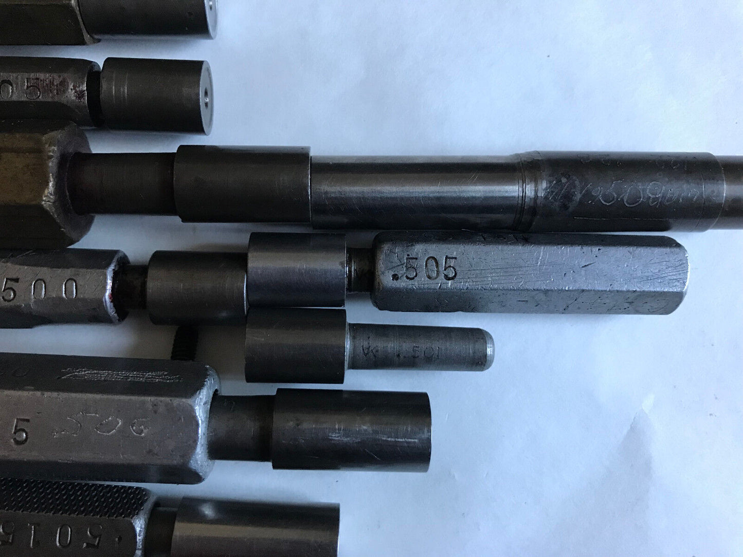 Lot The Pipe Machinery Go No Go Plug Gage .507,.5025,.501,.505,.503,.497,.510,Sa