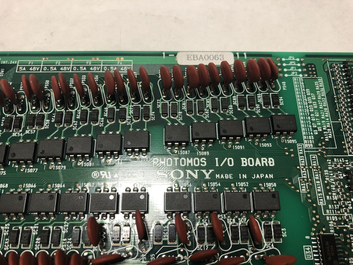 Sony Sdc-1 Photomos I/O Board,Dc24vin  24 Vdc,Eba0063,Epm7032-15,Ey