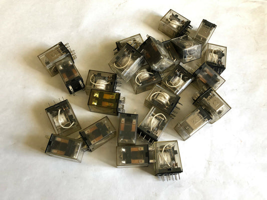 Lot 24 Omron My2n Cube Relay 8 Pin Square,Cd