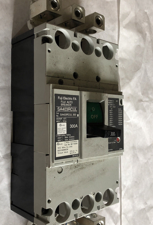 New Fuji Sa403rcul,Bz-Ta350,300A,3-Pole Circuit Fuji Auto Breaker,480V,Bd