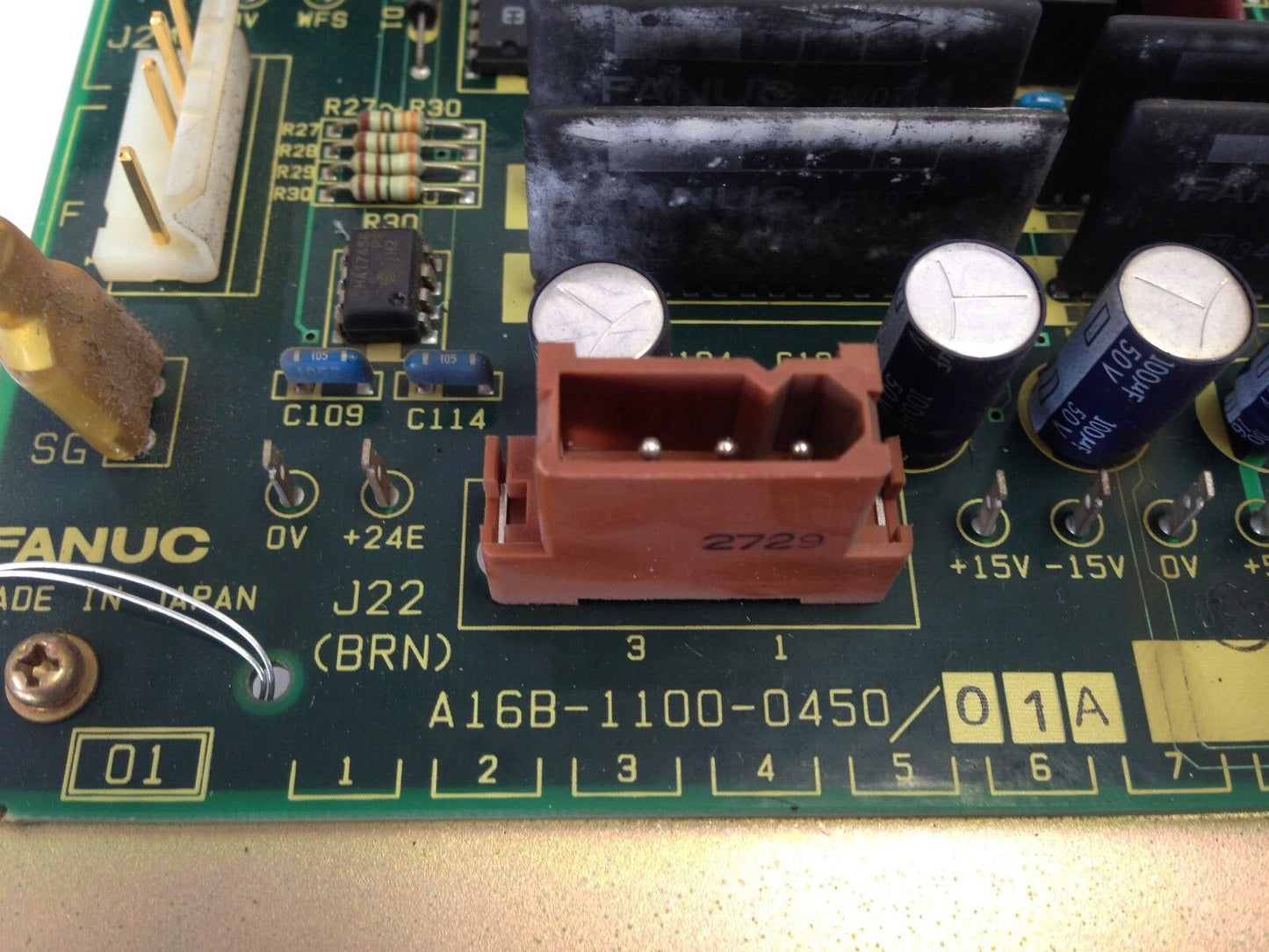 Fanuc A16b-1100-0450/01A Servo Card, A320-1100-T454/01, A16b-1100-0450 Board,Sj