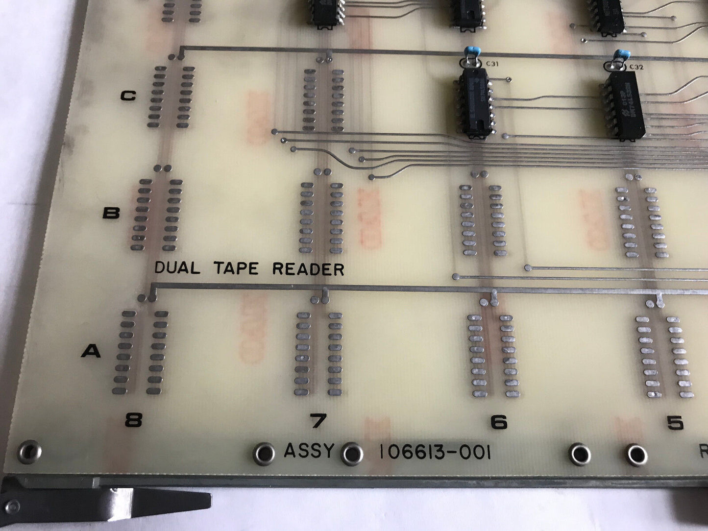 Charmilles Andrews 106613-001 Board Pcb Dual Tape Reader 106613-Oo1 Rev F,Si