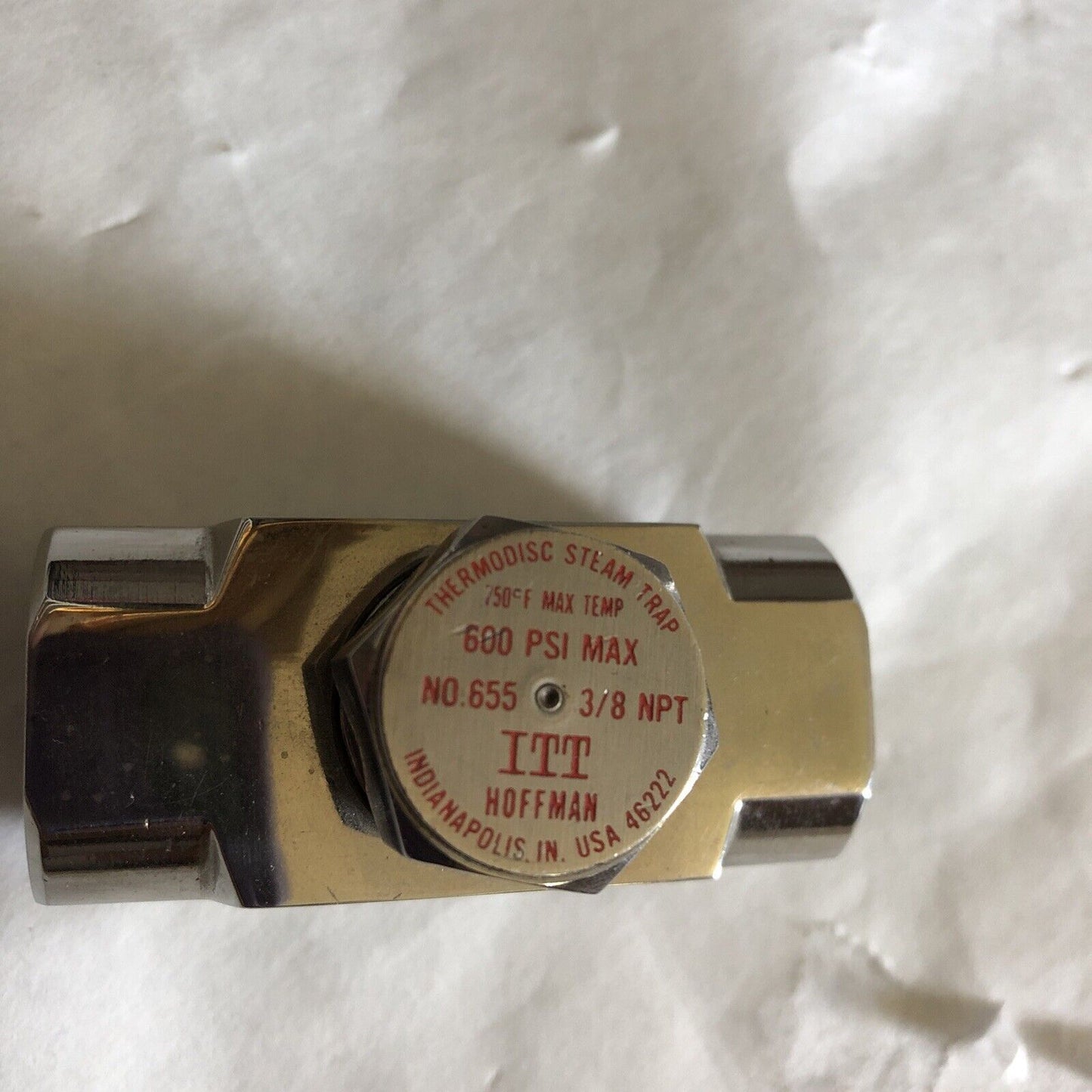 New 3/8” Itt Hoffman No 655 Steam Trap Thermodisc Trap 655 600Psi,Bu,Bp