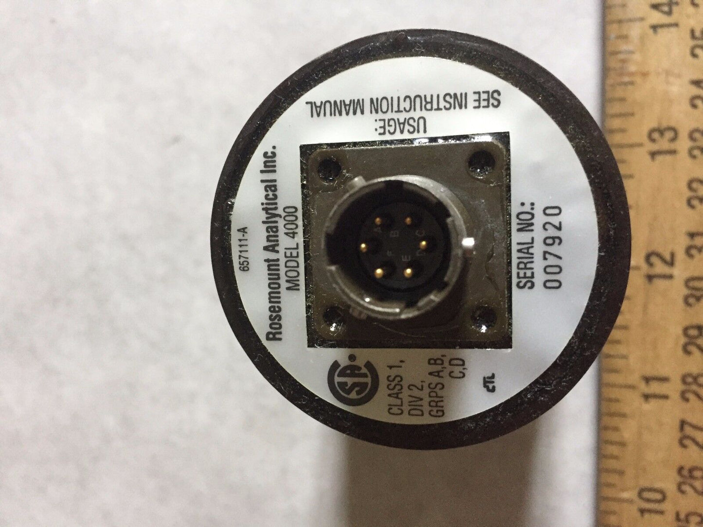 Rosemount 4000 Analytical Model 4000 Oxygen Sensor Transmitter,Br
