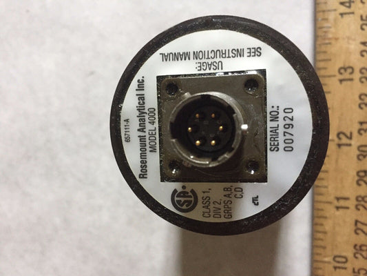 Rosemount 4000 Analytical Model 4000 Oxygen Sensor Transmitter,Br