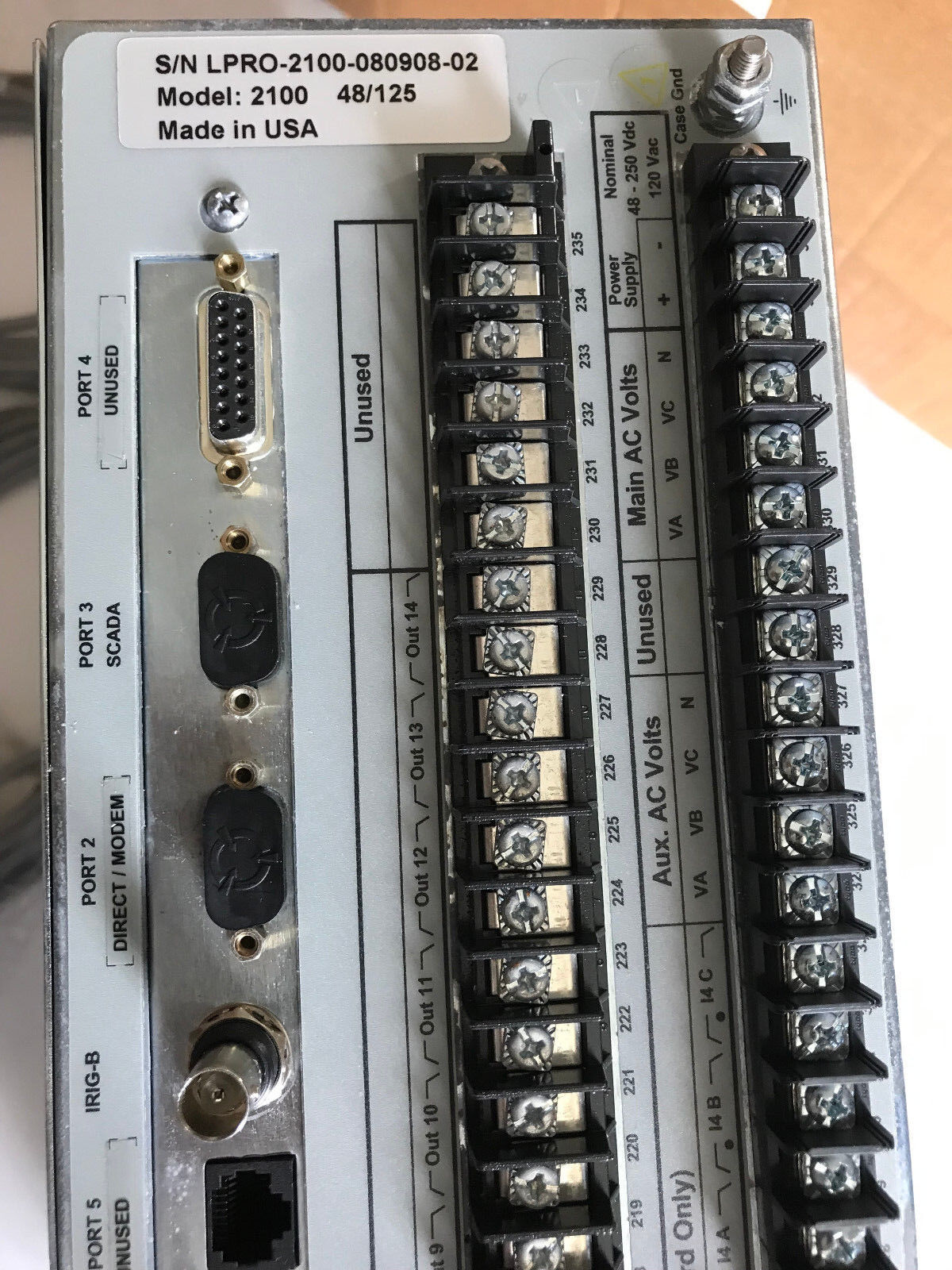 L-Pro 2100,Power Technologies,Erl Phase 2100 48/125,2100-H-5A-48H-0-0-03.5-60,Ab