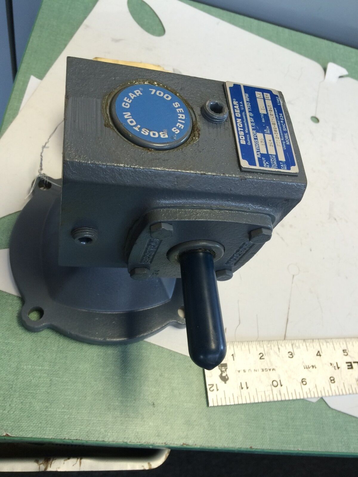 New Boston Gear F713-30S-B5-J6-Dor Right-Angle Gear Motor,30:1-Ratio,.320Hp,Ck