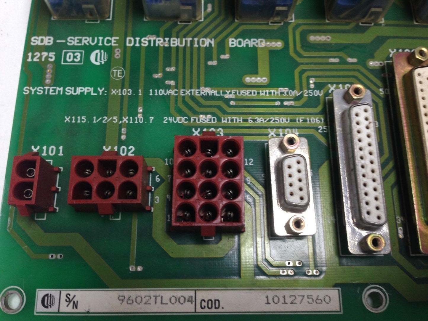 Comau 10127560,1275.03, Sdb-Service Distribution Board,Dl