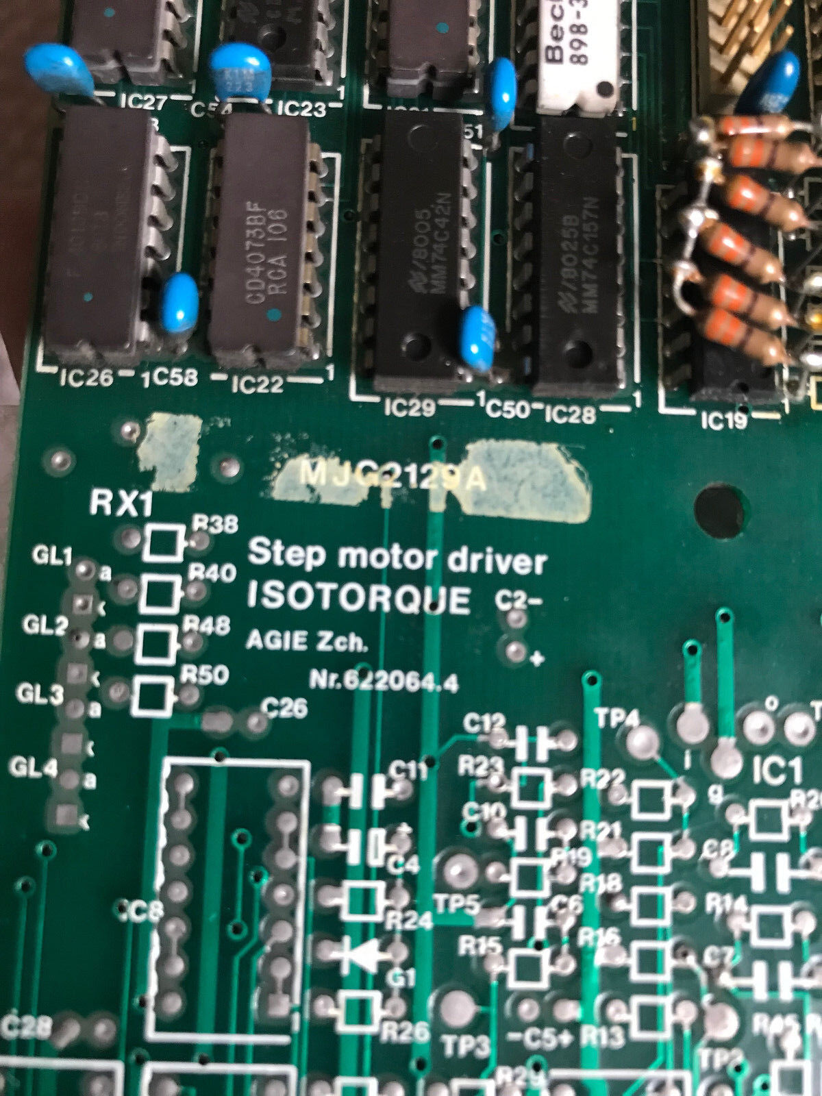 Agie 622064.4 Step Motor Driver Mjg2129a Board Isotorque Edm 614881 Mjg2129b,Si